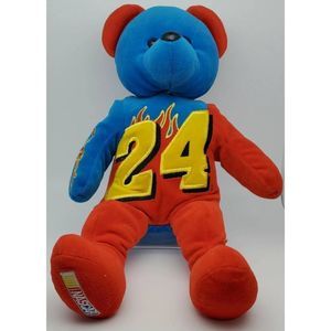 Vintage 1999 JEFF GORDON 14" STUFFED EMROIRDERED TEAM SPEED BEARS AUTHENTIC FLAM